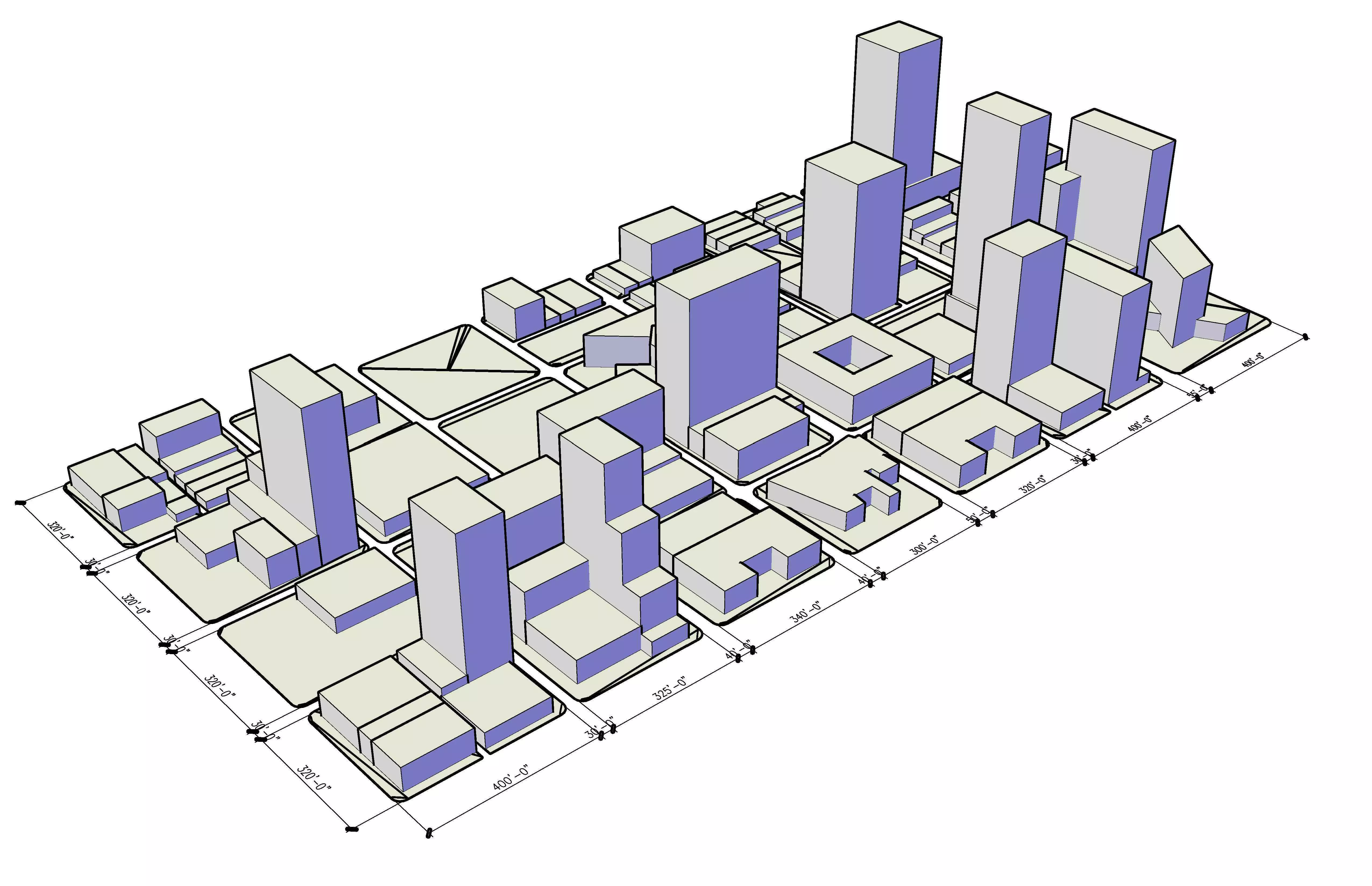 Low-Poly Modular City Low-poly 3D model_0