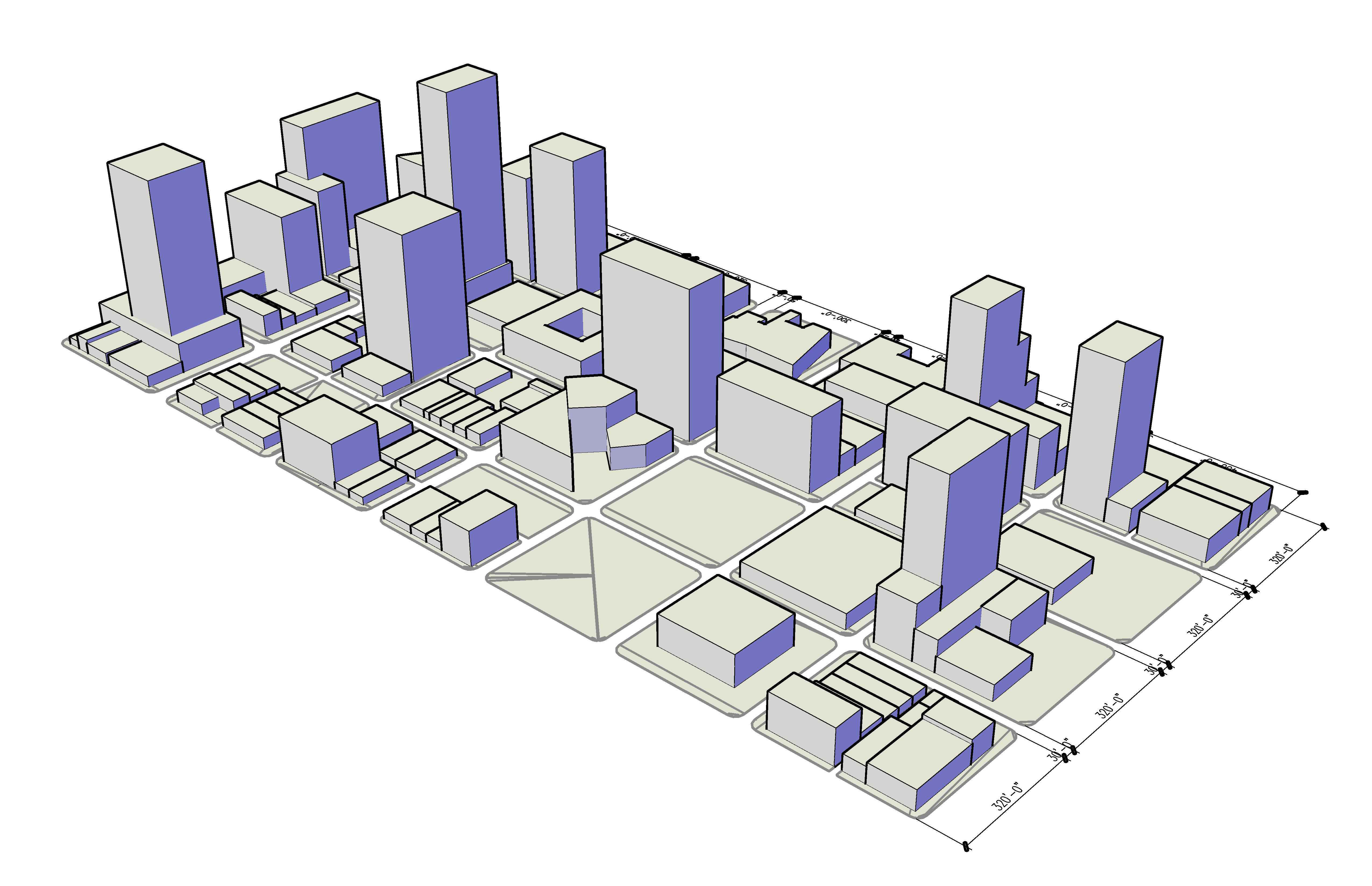 Low-Poly Modular City Low-poly 3D model_2