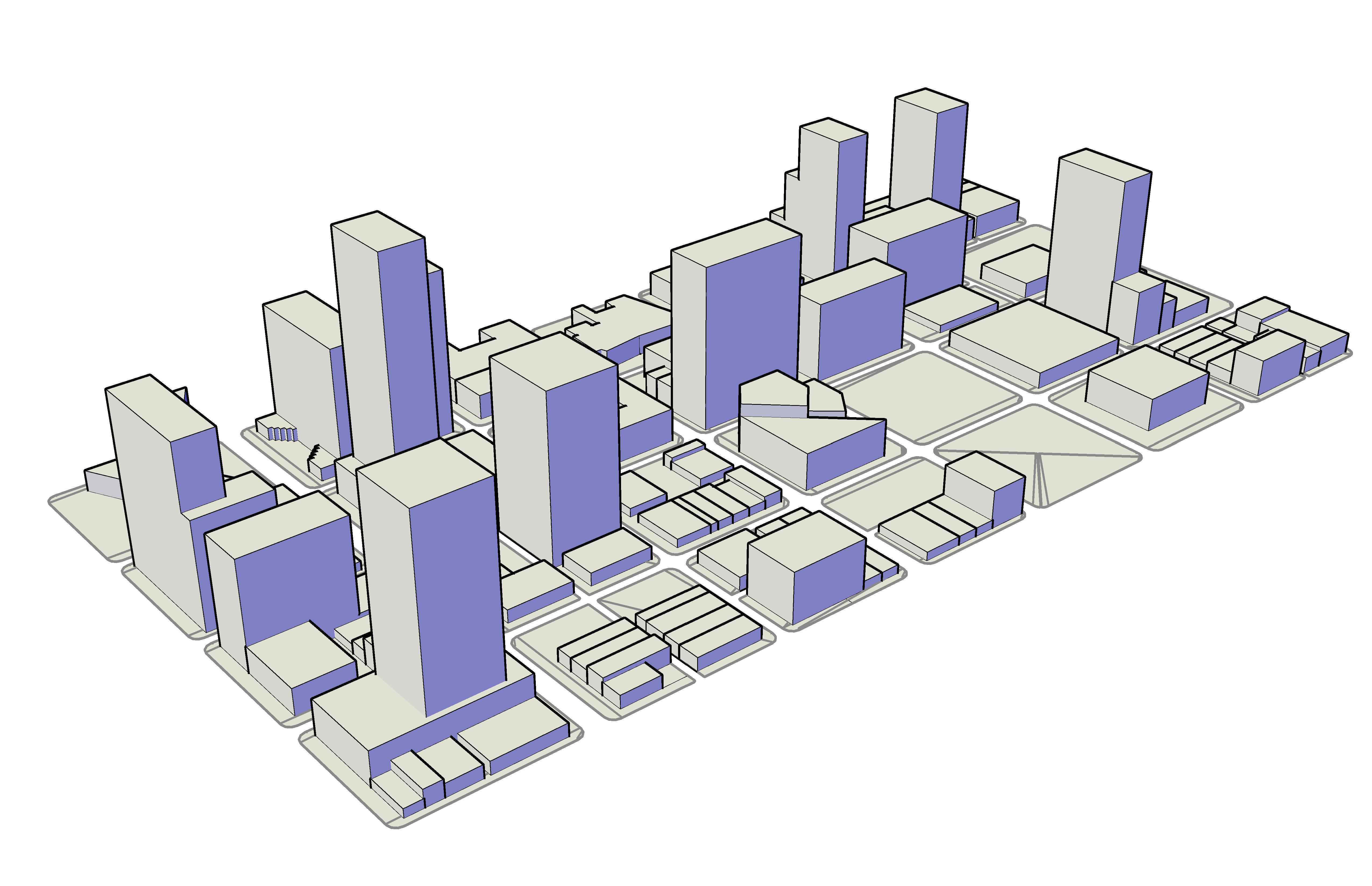 Low-Poly Modular City Low-poly 3D model_3