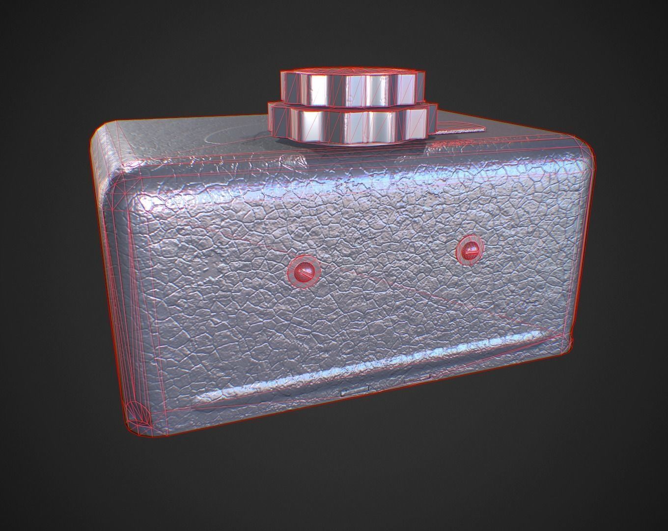 Volna Radio receiver Low-poly 3D model_7