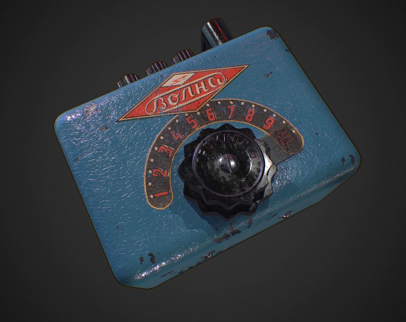 Volna Radio receiver Low-poly 3D model_3