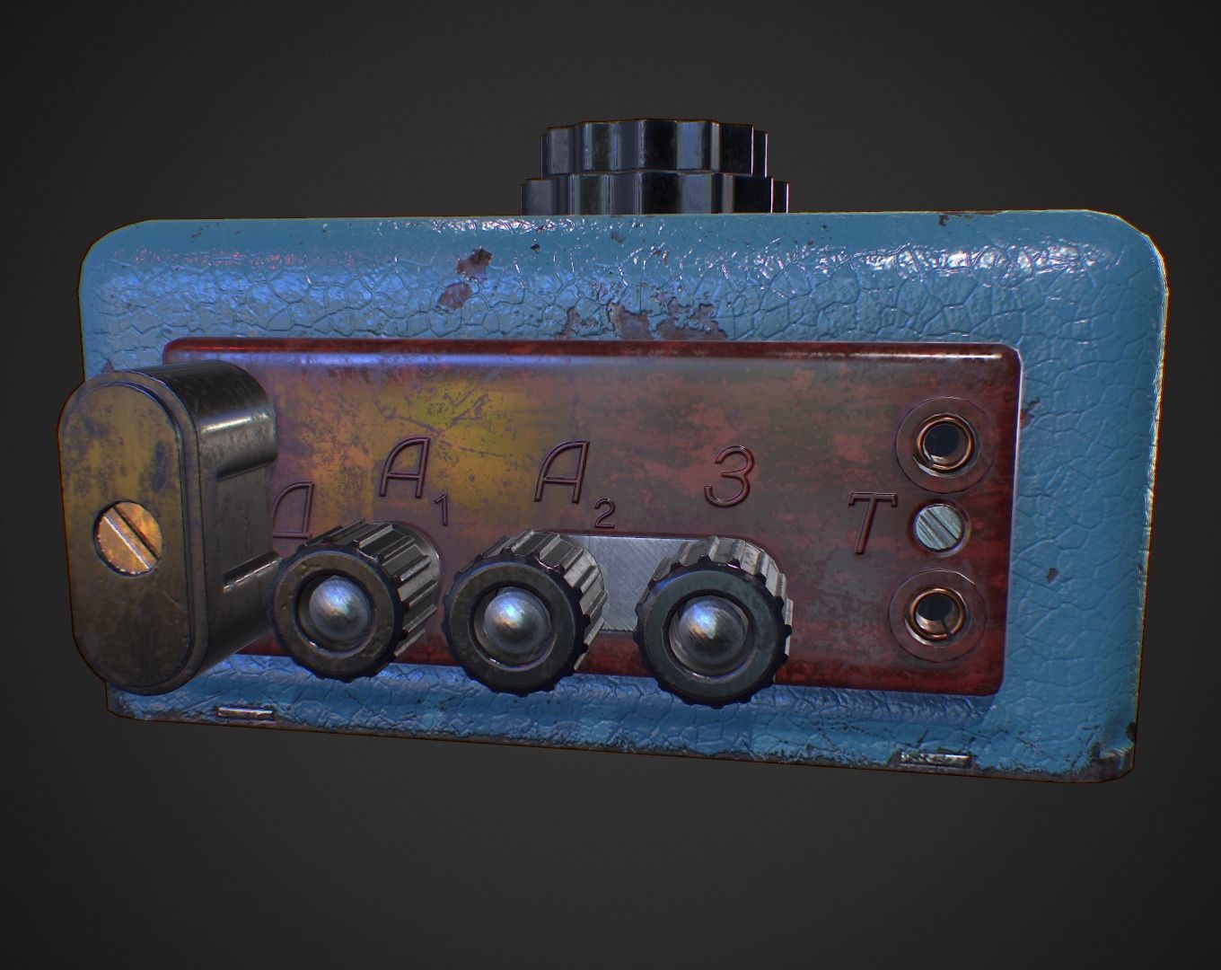 Volna Radio receiver Low-poly 3D model_5