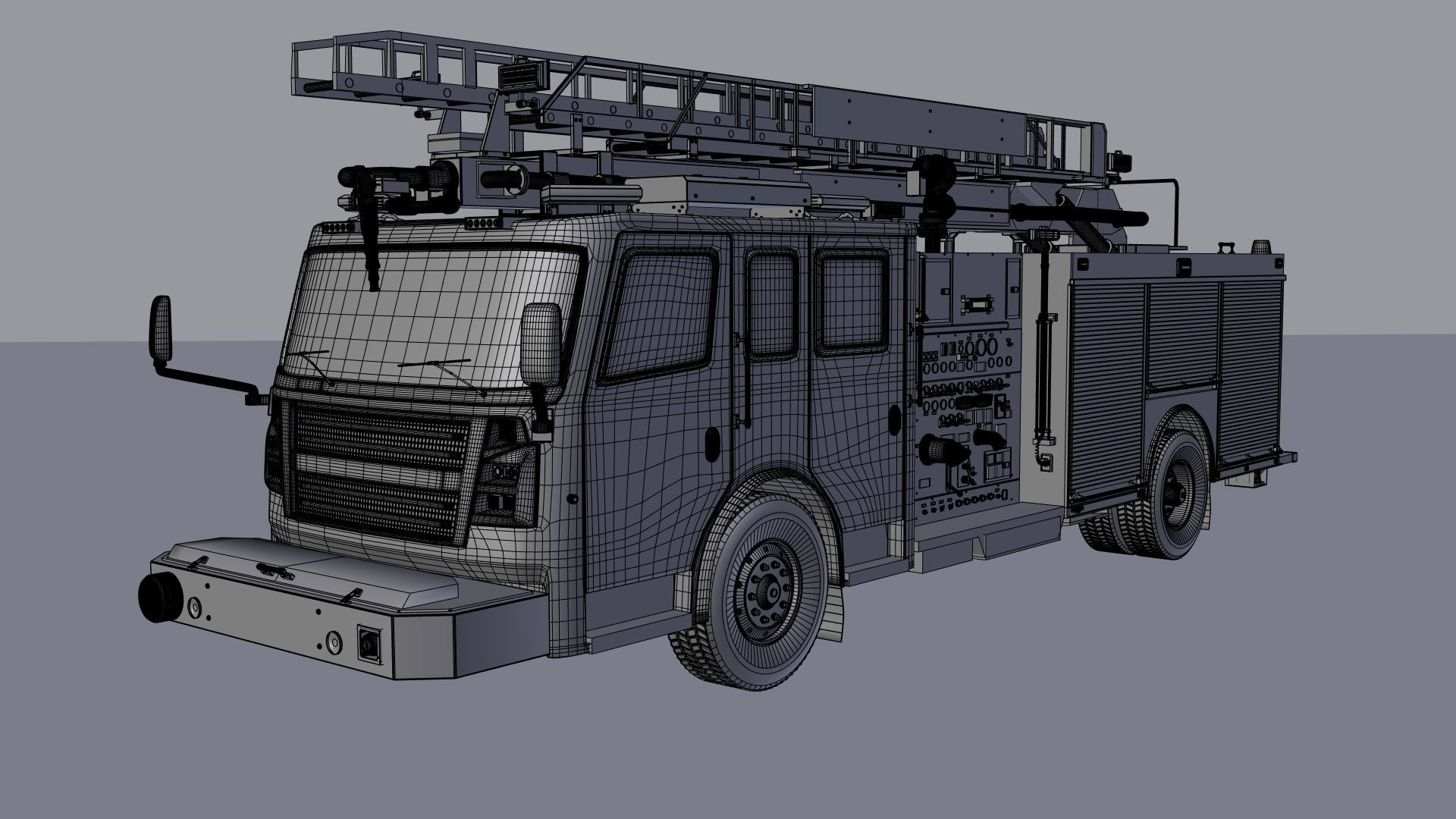 Firetruck Roadrunner 3D model_10