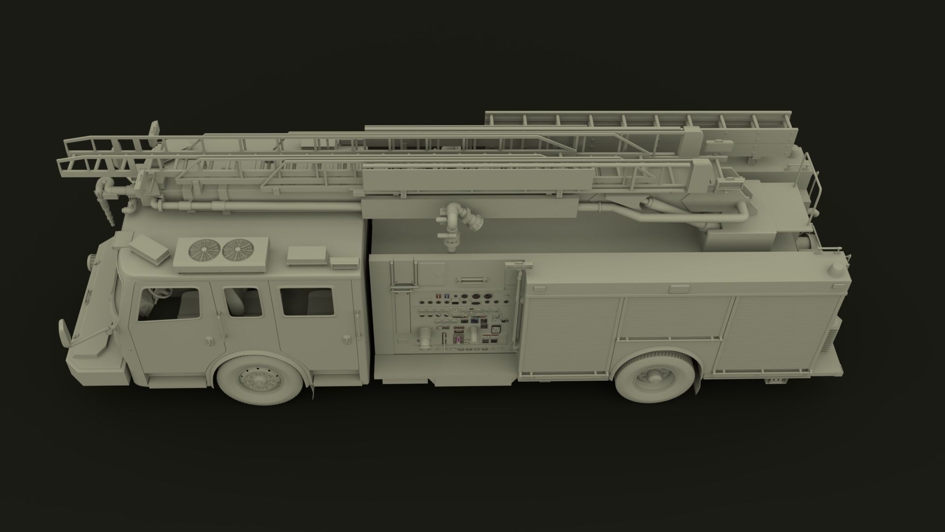 Firetruck Roadrunner 3D model_4