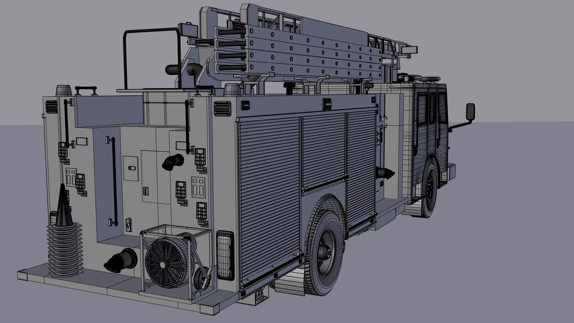 Firetruck Roadrunner 3D model_11