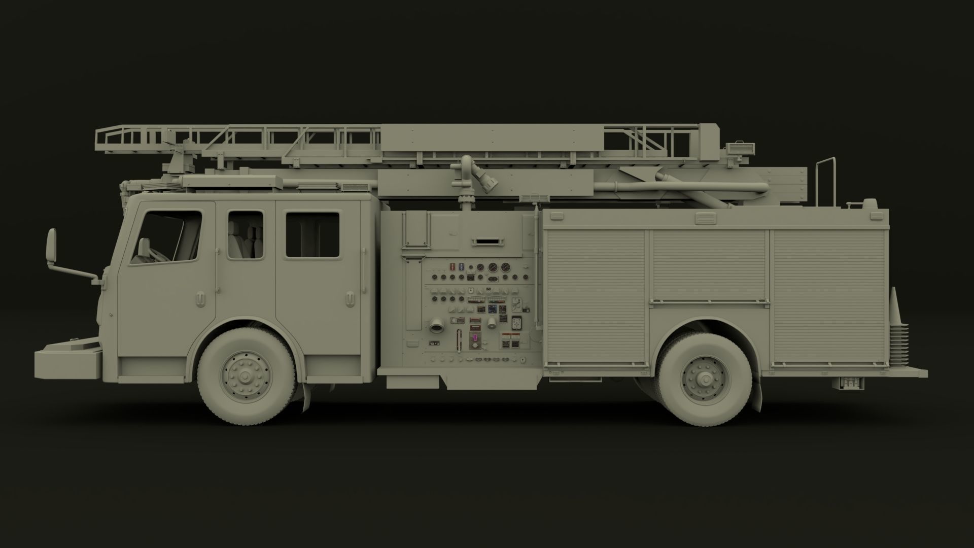 Firetruck Roadrunner 3D model_3
