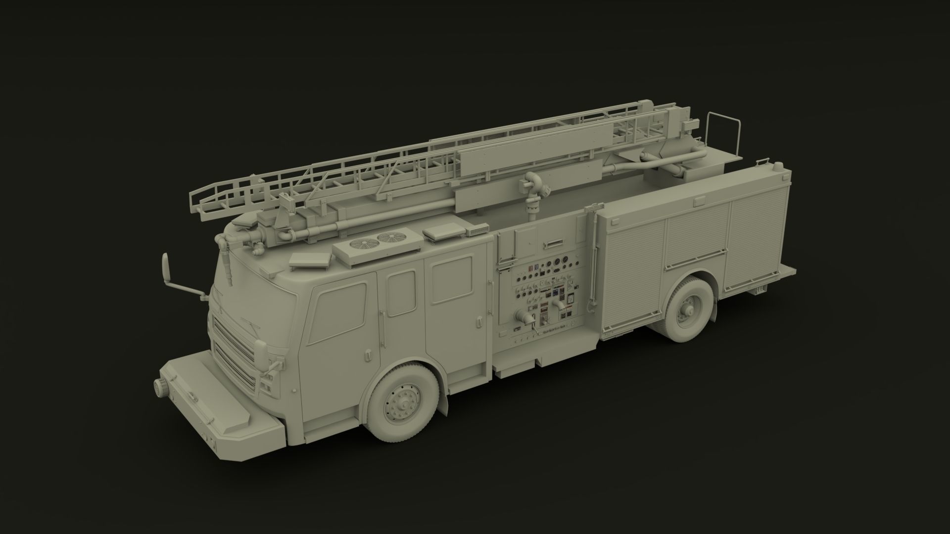Firetruck Roadrunner 3D model_9