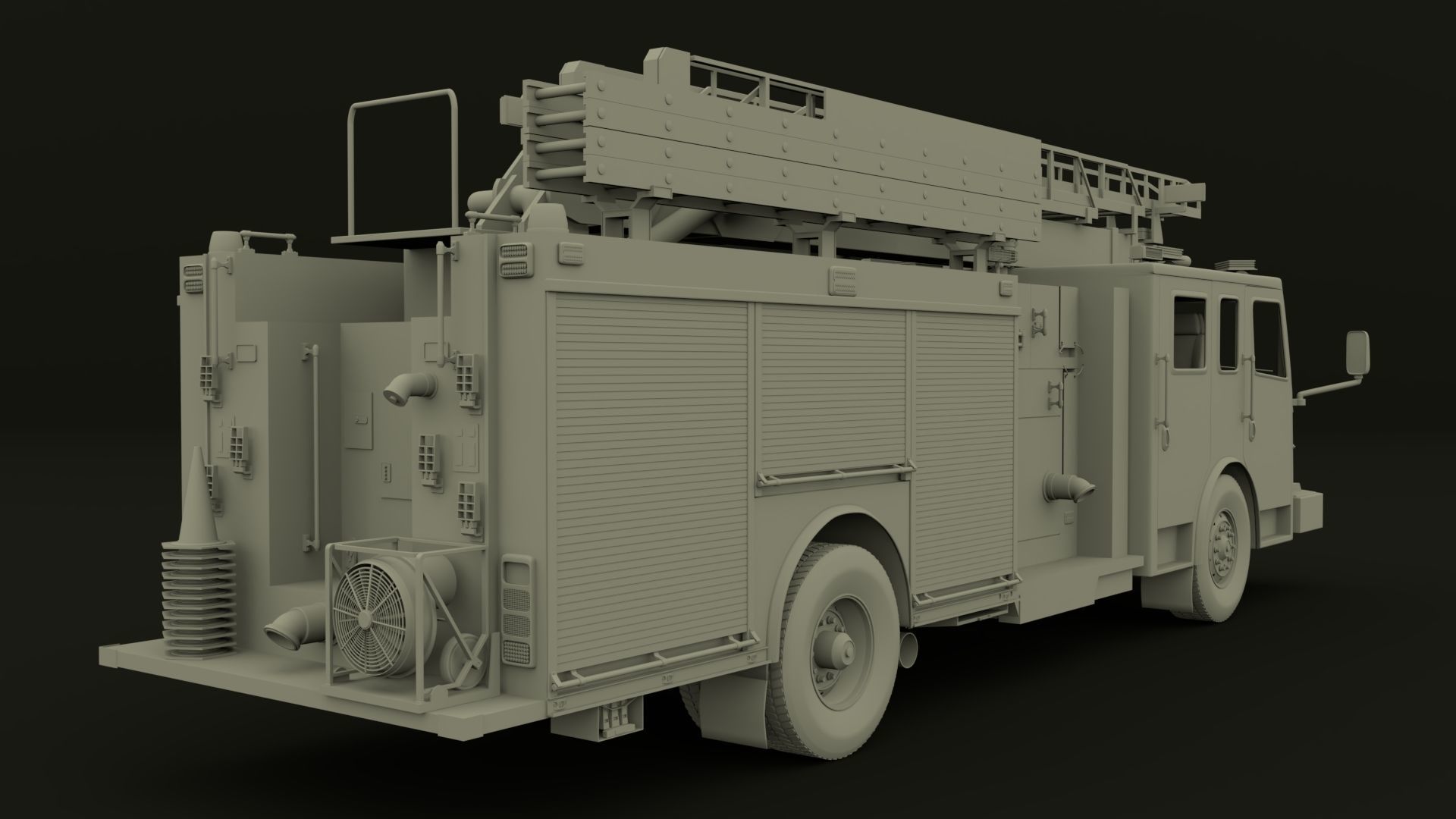 Firetruck Roadrunner 3D model_5