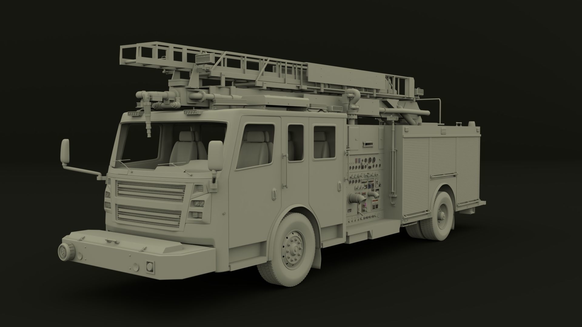 Firetruck Roadrunner 3D model_6