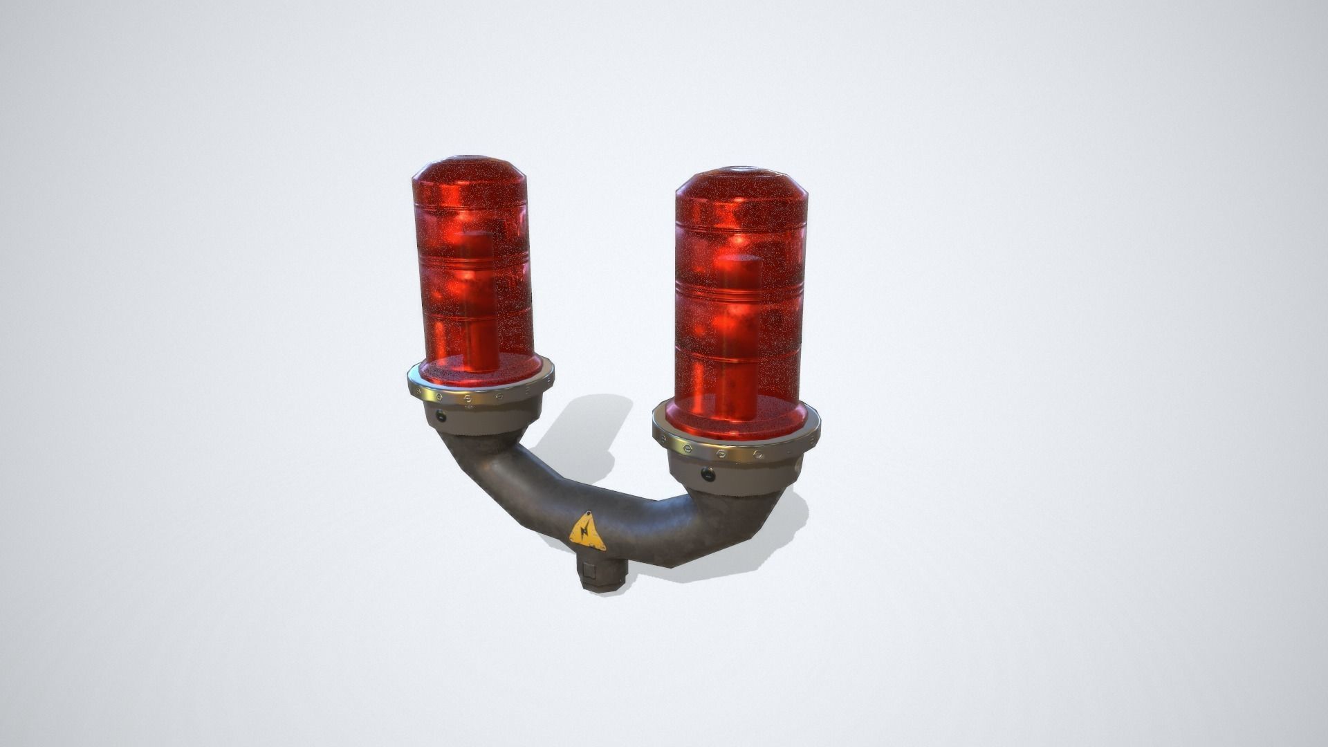 Aviation Obstruction Light Low-poly 3D model_4