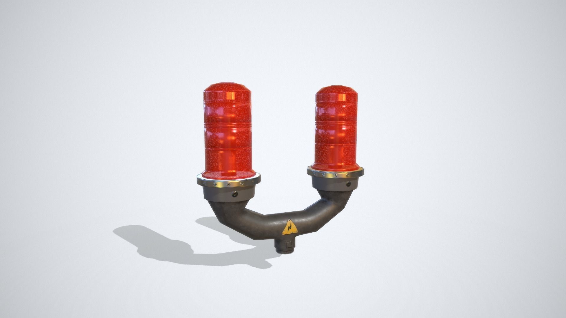 Aviation Obstruction Light Low-poly 3D model_2