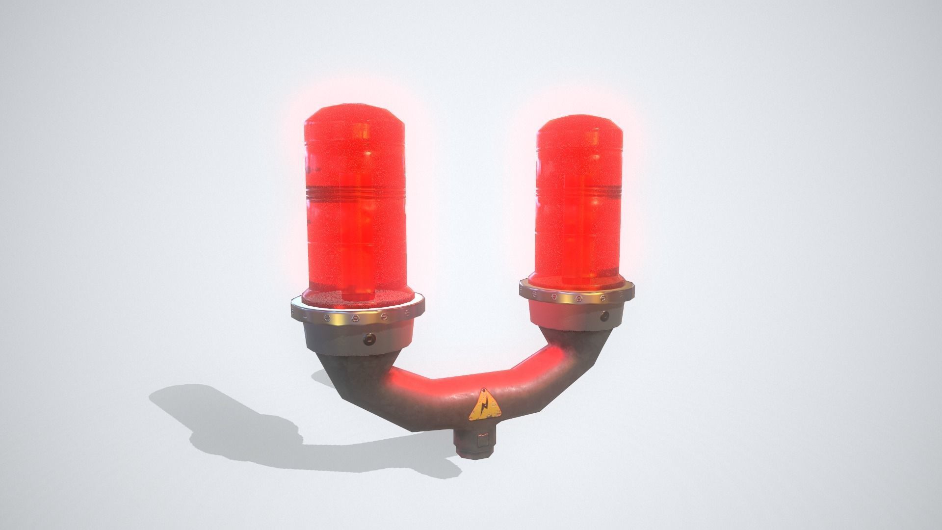 Aviation Obstruction Light Low-poly 3D model_3