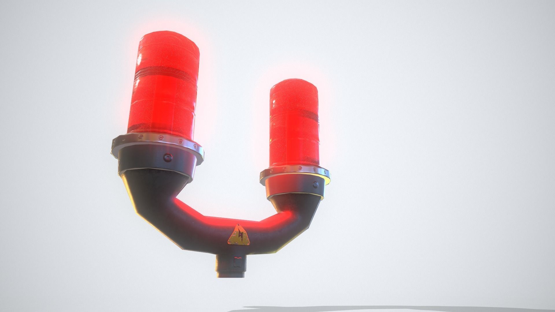 Aviation Obstruction Light Low-poly 3D model_7