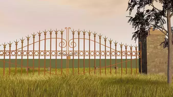 Mystic Rusty Old Gate Barn Door Fence