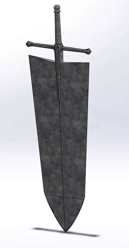 black clover asta demon killer sword 3D print model_0