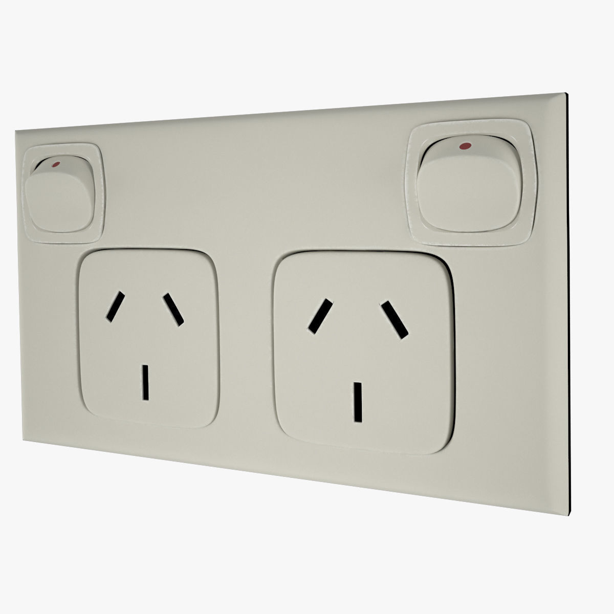 Electrical Outlet 3D model_3