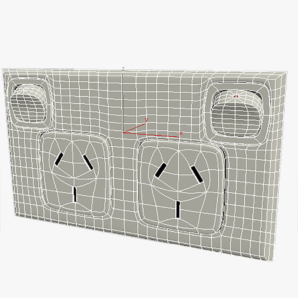 Electrical Outlet 3D model_4