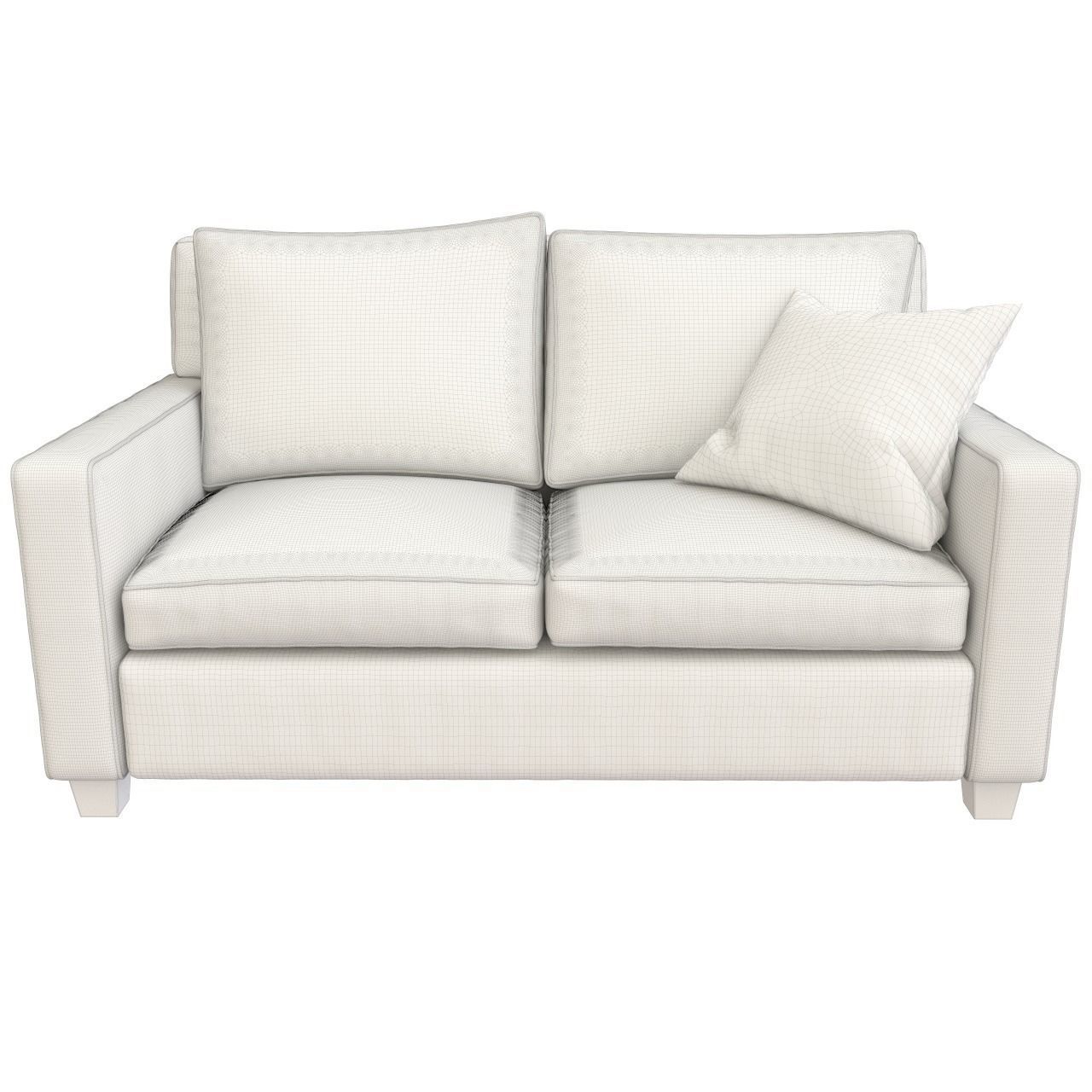 sofa Henry Loveseat West Elm 3D model CGTrader