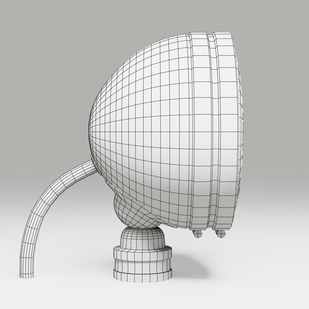 OFF ROAD FOG LIGHT 1 BLACK 3D model_10