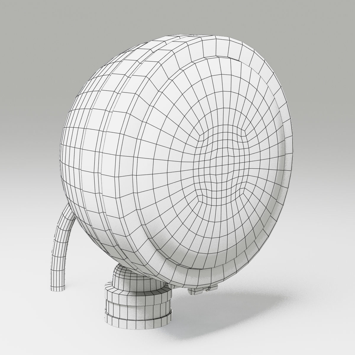 OFF ROAD FOG LIGHT 1 BLACK 3D model_7