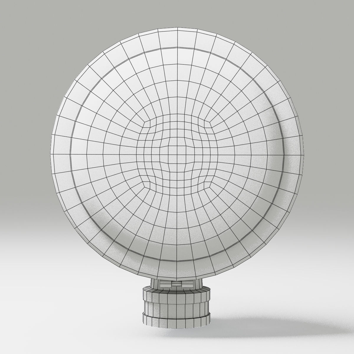 OFF ROAD FOG LIGHT 1 BLACK 3D model_9