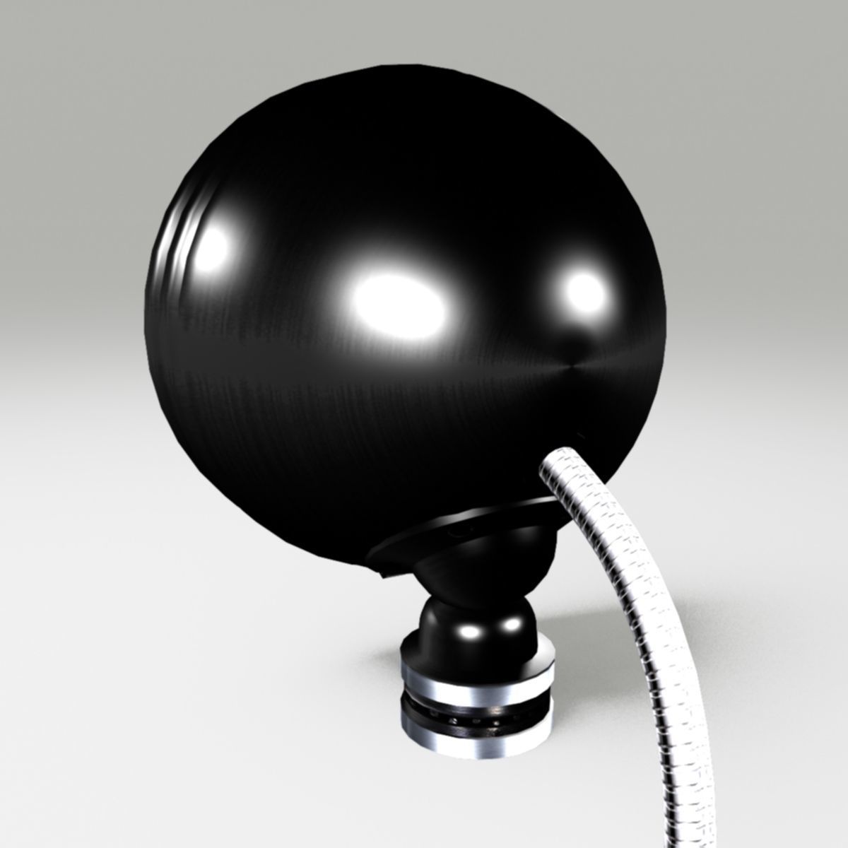 OFF ROAD FOG LIGHT 1 BLACK 3D model_6