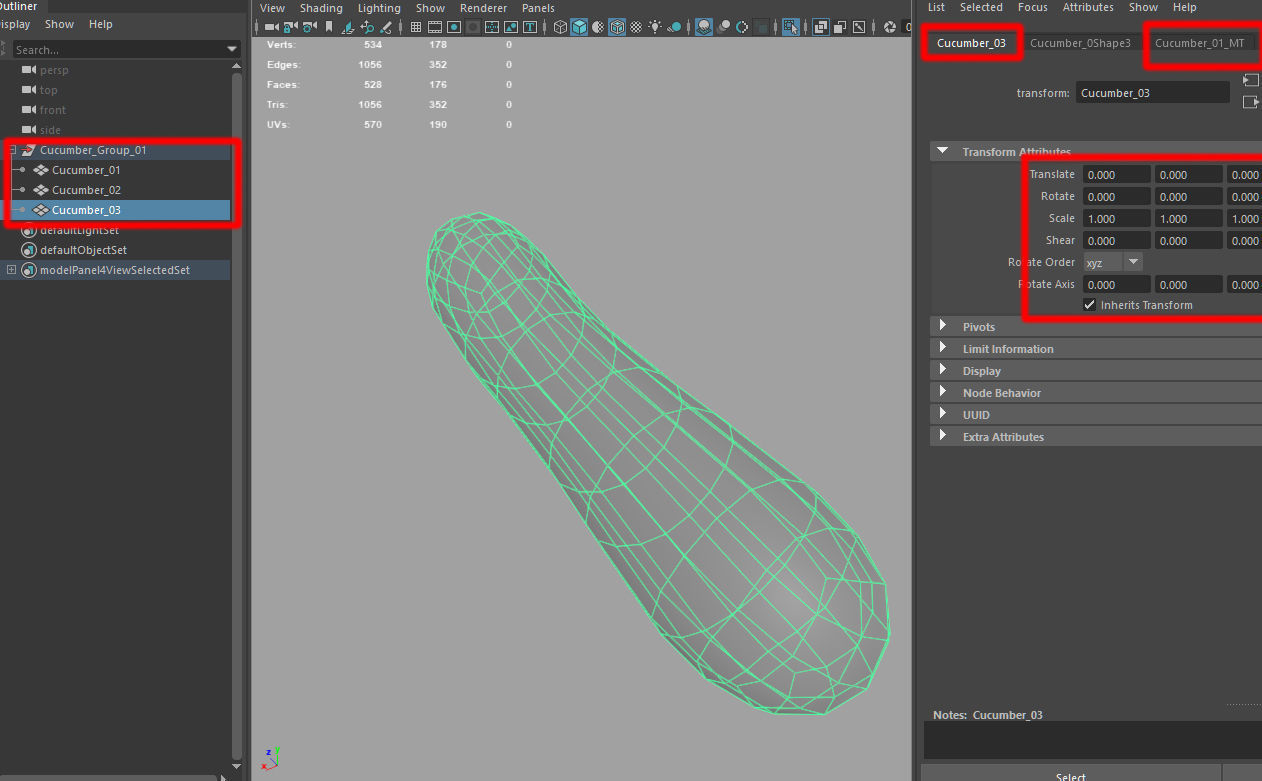 Cucumber - Game-Ready - VR AR Low-poly 3D model_1