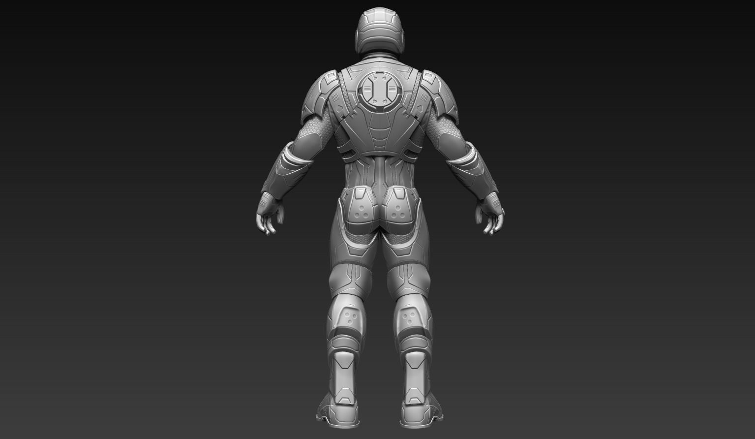 Sci-Fi Assault Trooper Concept 3D model_7