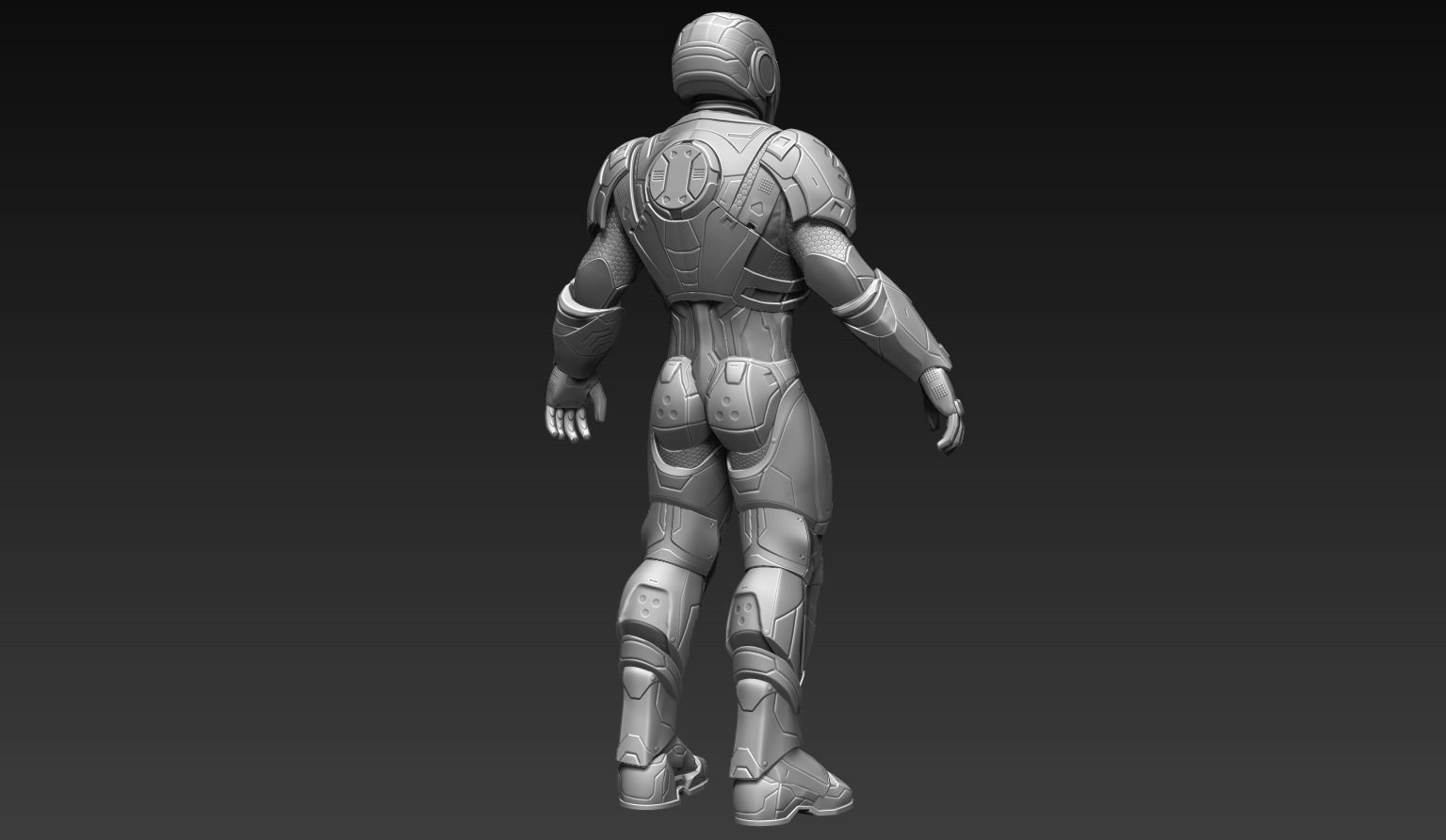 Sci-Fi Assault Trooper Concept 3D model_20