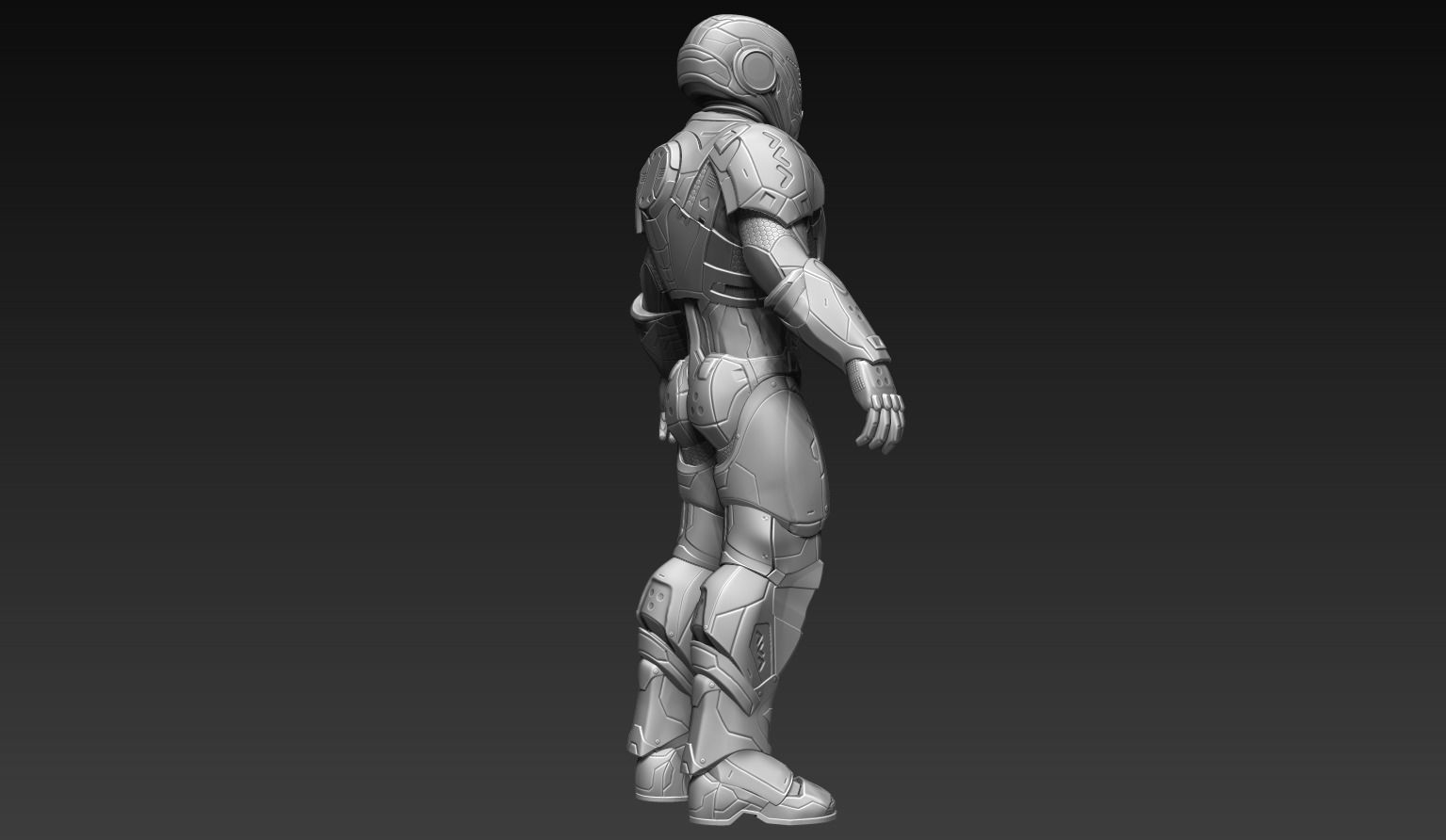 Sci-Fi Assault Trooper Concept 3D model_19