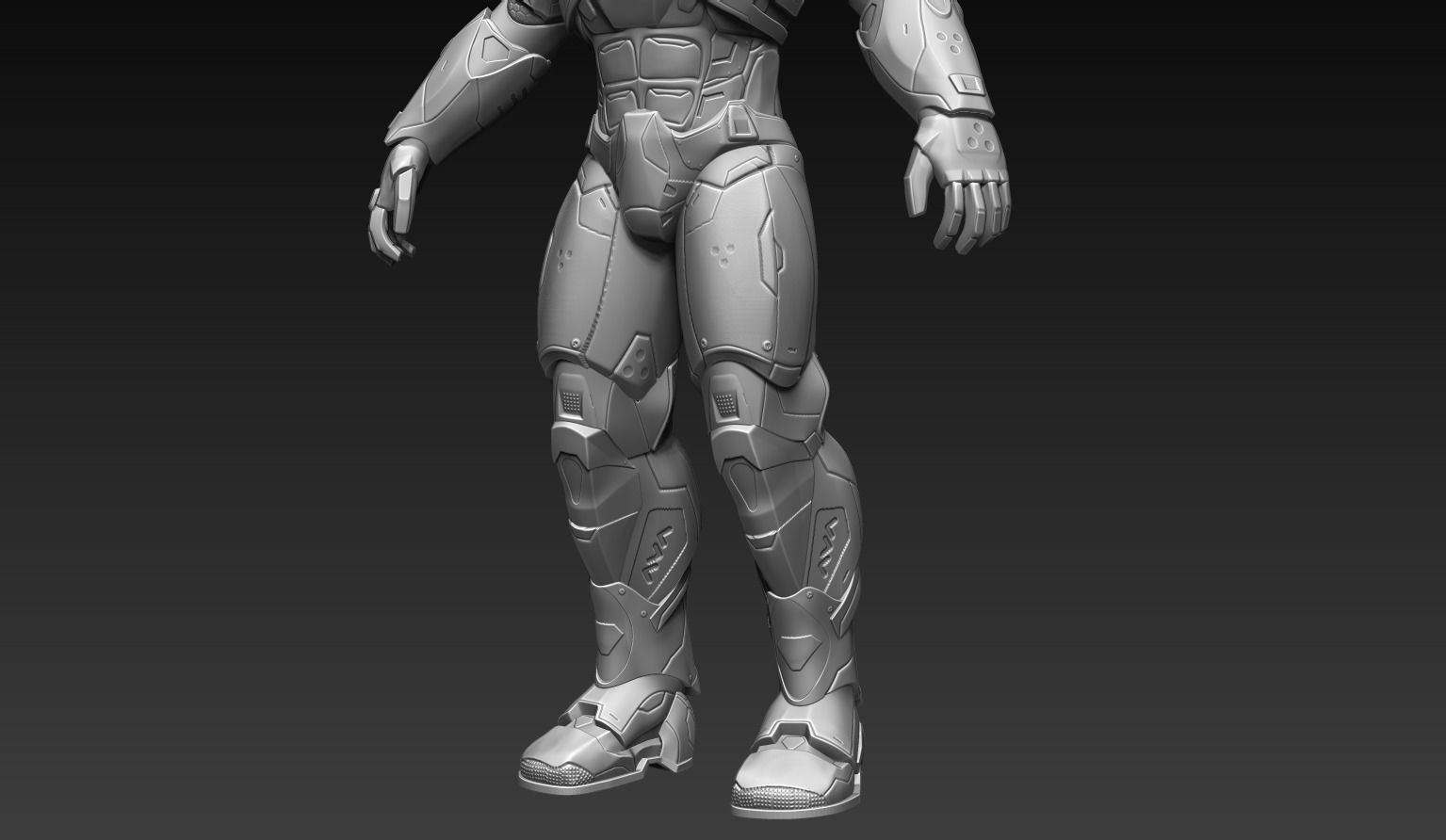 Sci-Fi Assault Trooper Concept 3D model_21