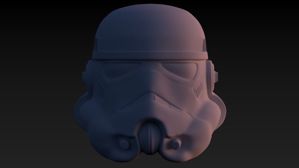 Stormtrooper Helmet 3D model_3