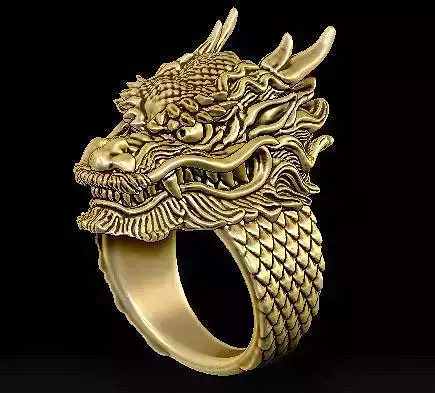 dragon ring 3D print model