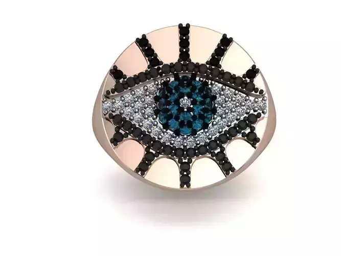 RING027 evil eye ring