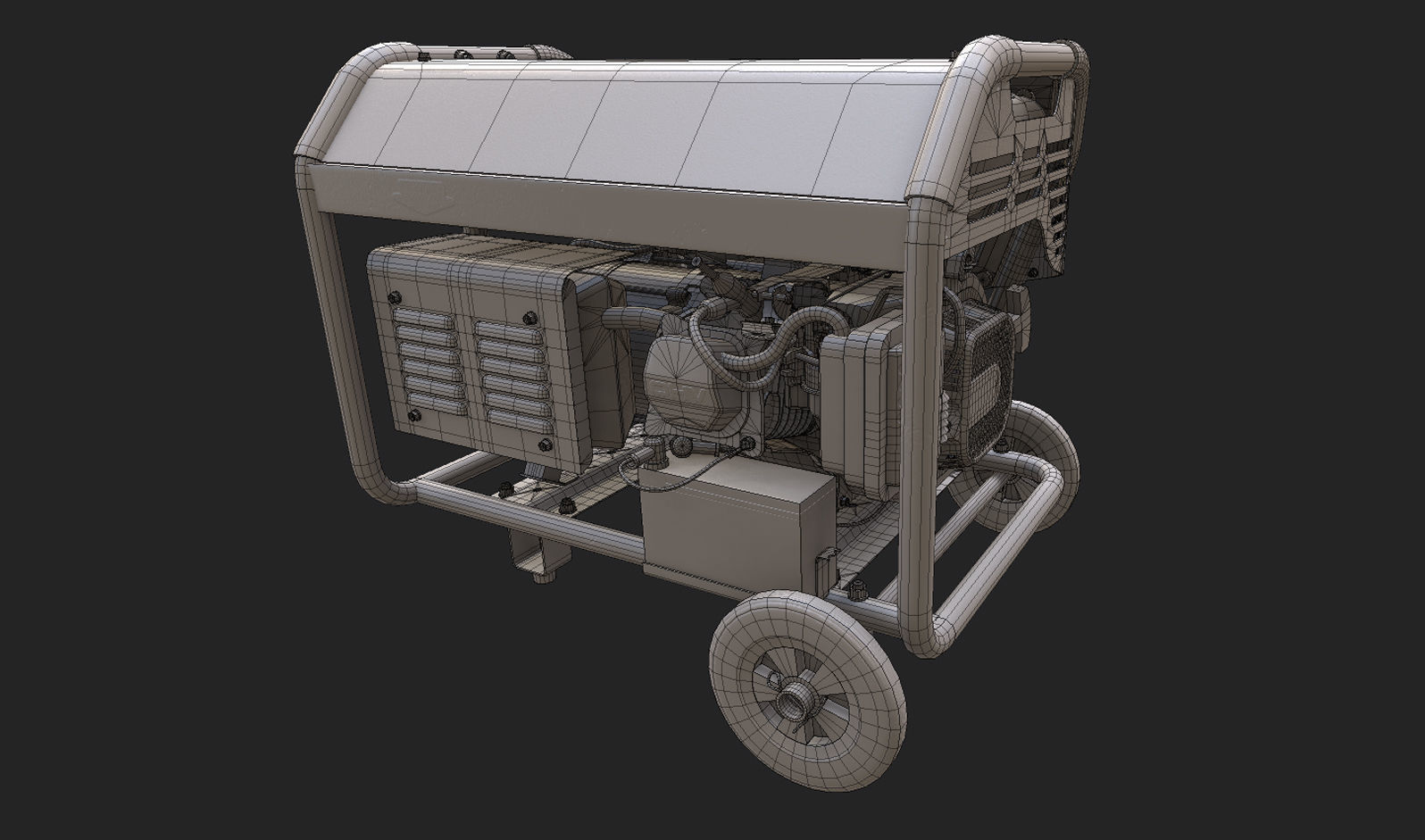 Power Generator PBR Low-poly 3D model_9