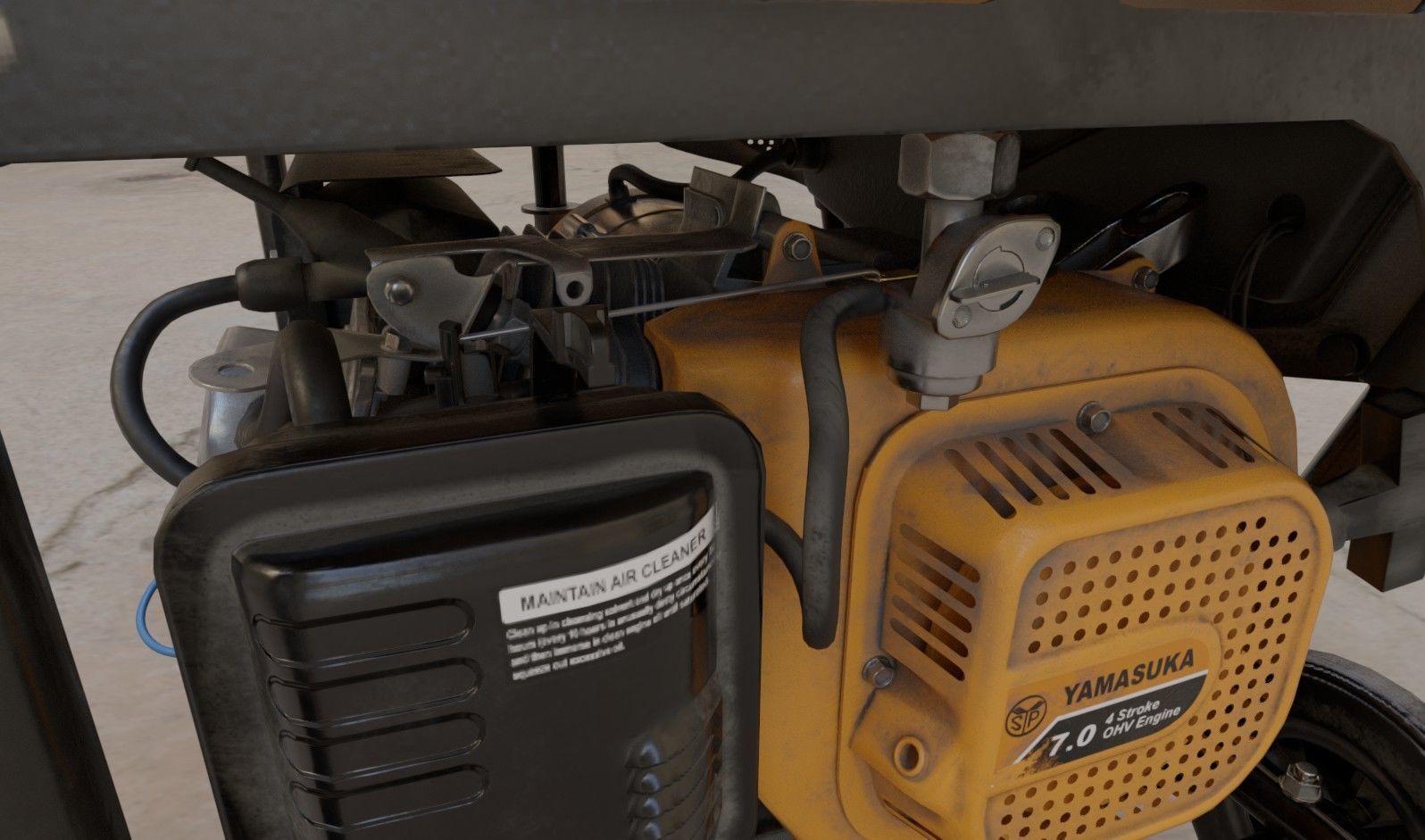 Power Generator PBR Low-poly 3D model_6