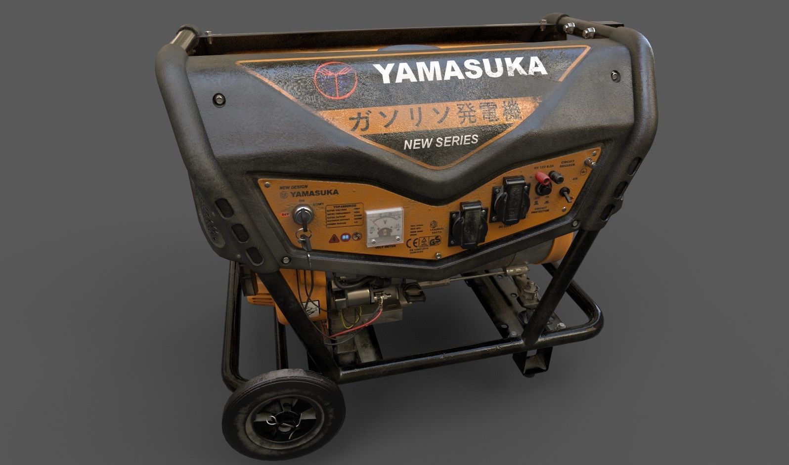 Power Generator PBR Low-poly 3D model_2