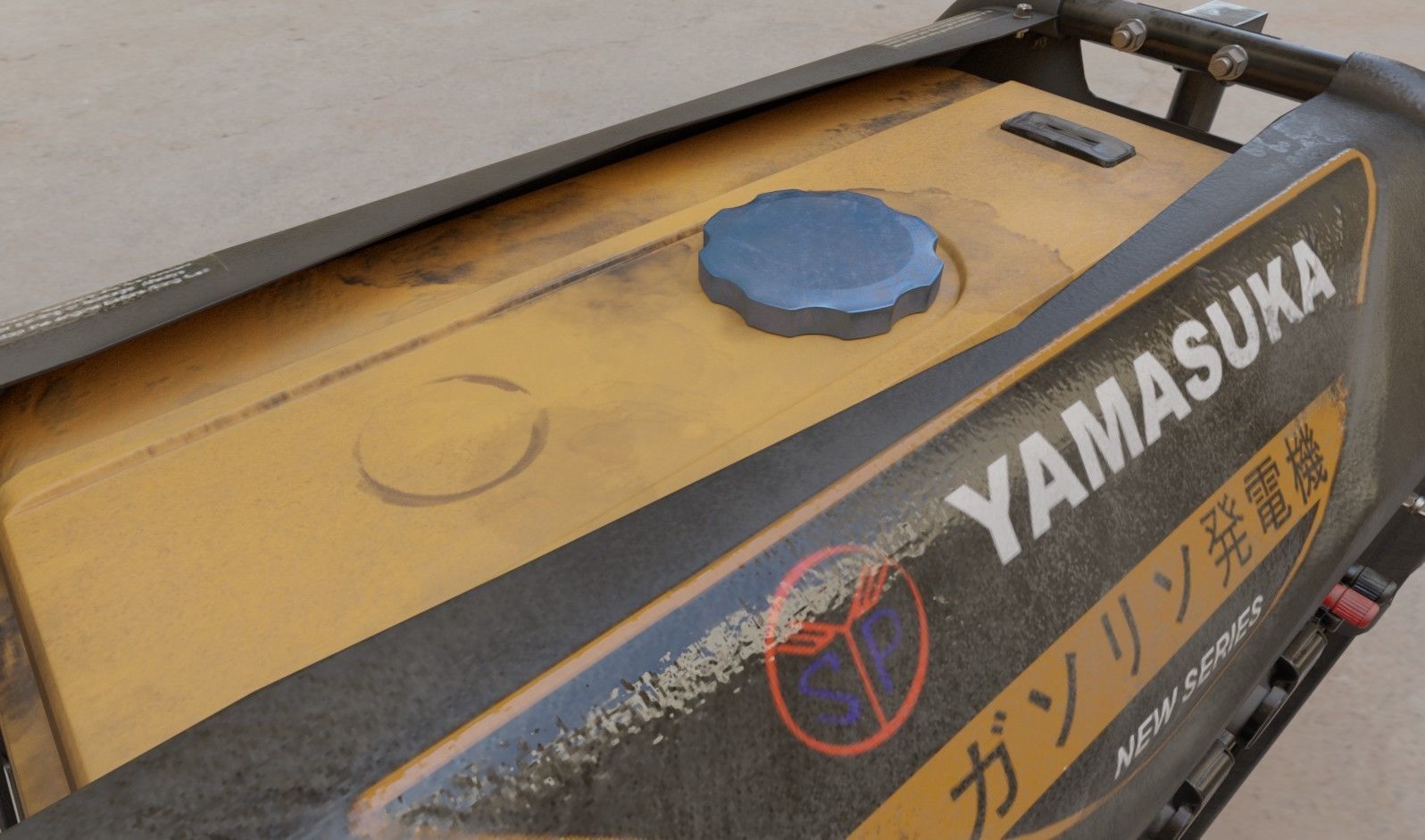 Power Generator PBR Low-poly 3D model_8