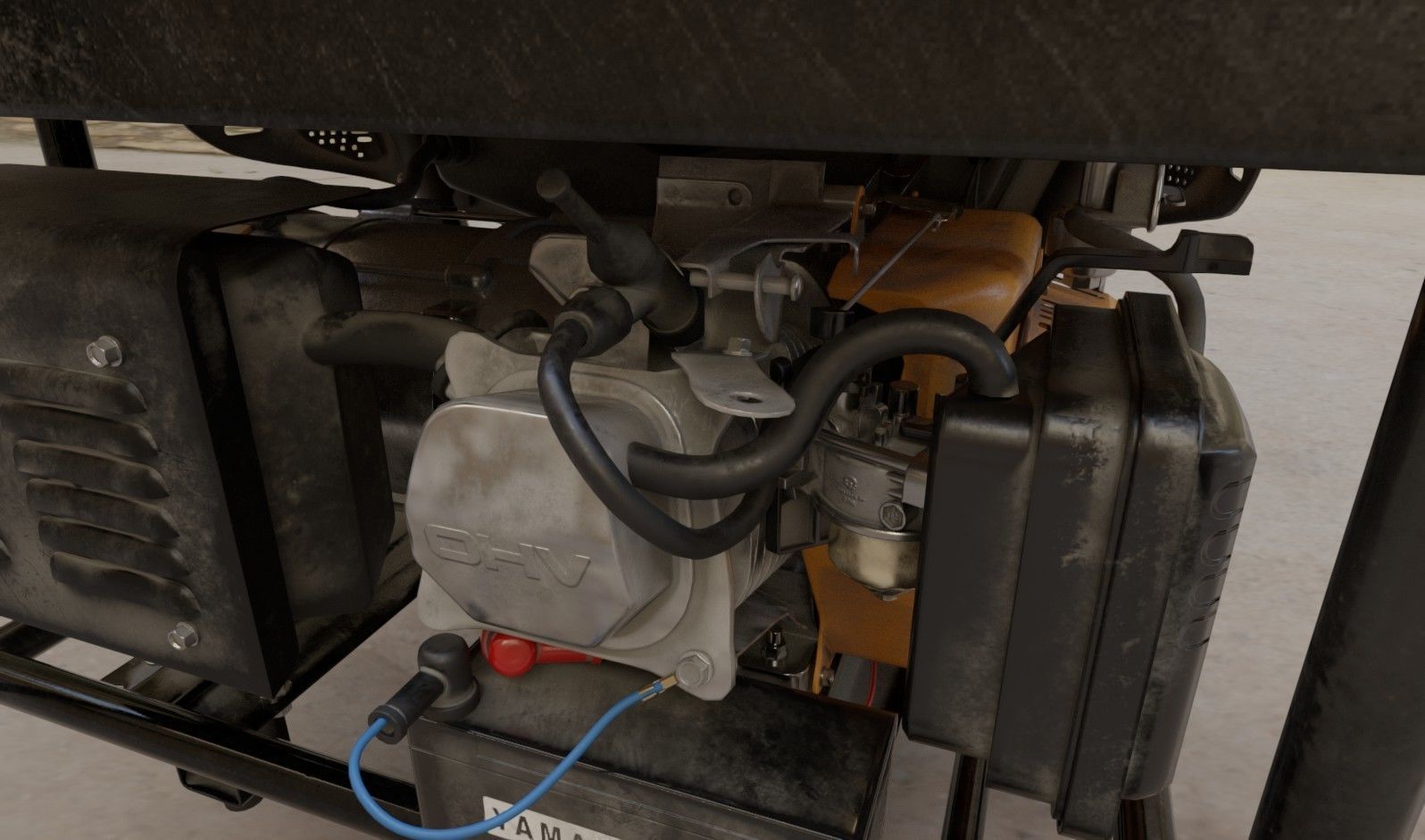 Power Generator PBR Low-poly 3D model_5