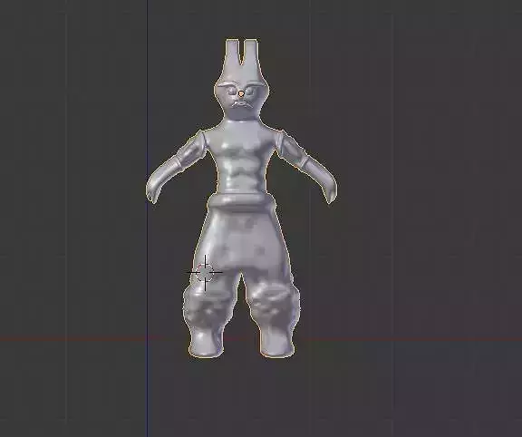 warrior bunny rabbit Free low-poly 3D model
