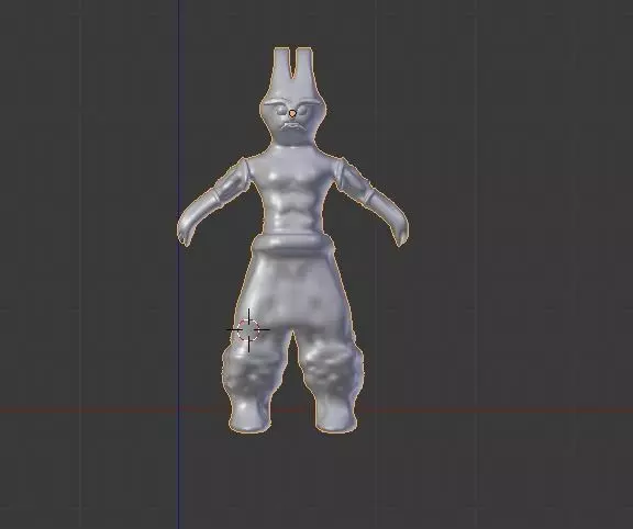 warrior bunny rabbit Free low-poly 3D model_0