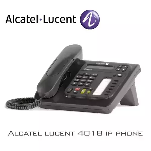 Alcatel lucent 4018 ip phone Low-poly 3D model