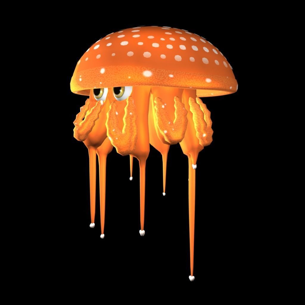 3D Cartoon Sea Creature Pack Low-poly 3D model_14