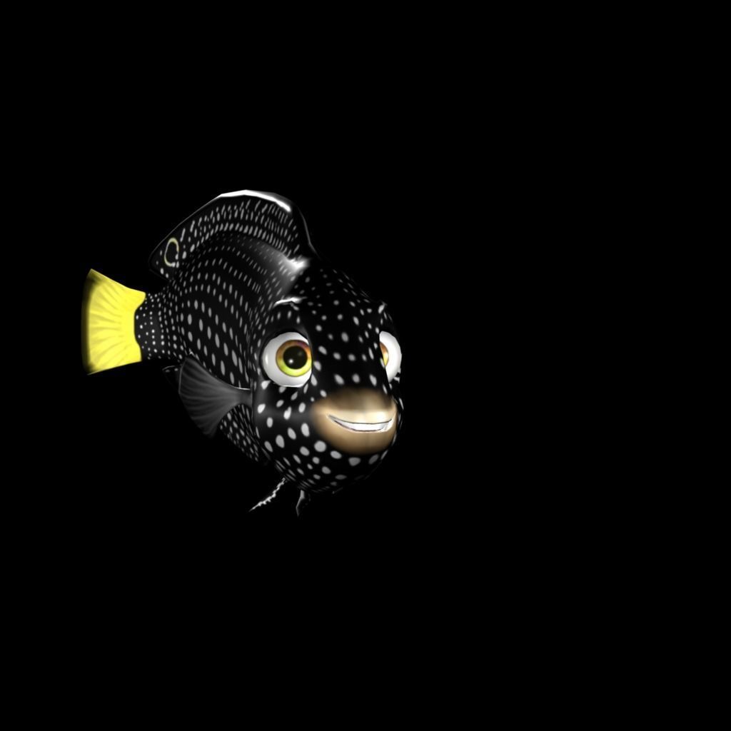 3D Cartoon Sea Creature Pack Low-poly 3D model_10