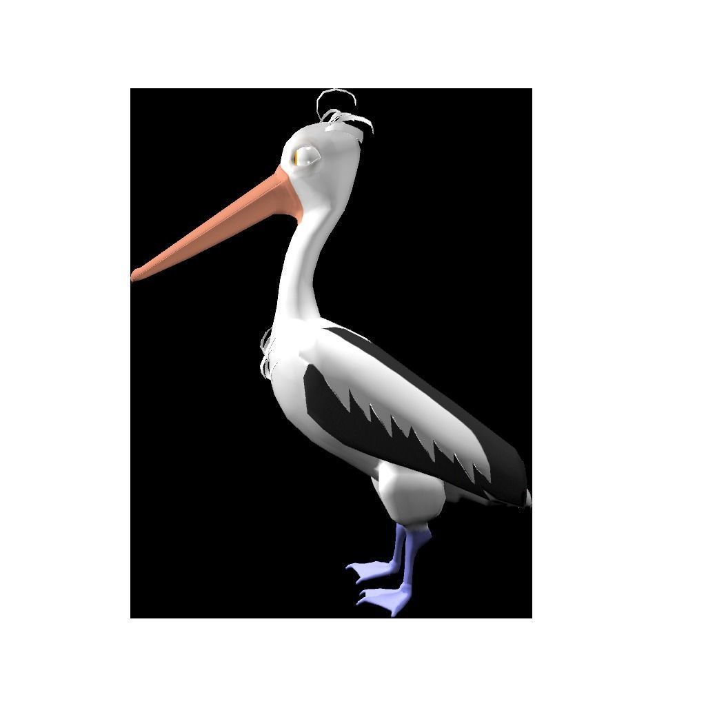 3D Cartoon Sea Creature Pack Low-poly 3D model_3