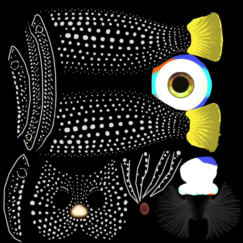 3D Cartoon Sea Creature Pack Low-poly 3D model_13