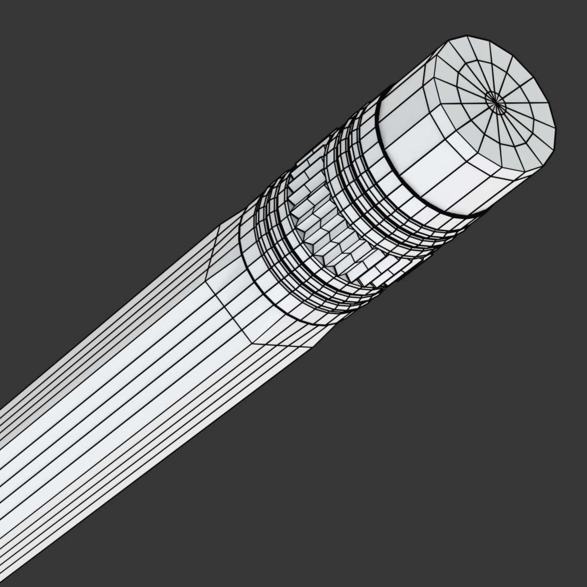 Wooden Pencil with Eraser 3D model_14