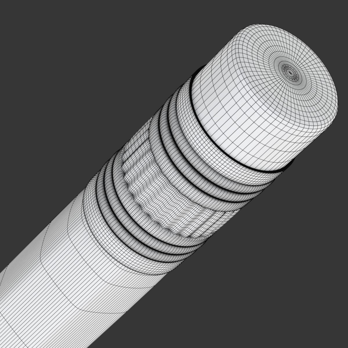 Wooden Pencil with Eraser 3D model_20