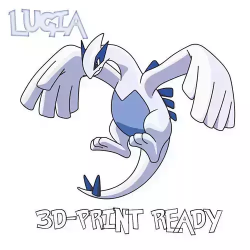 Lugia - 3d print model pokemon