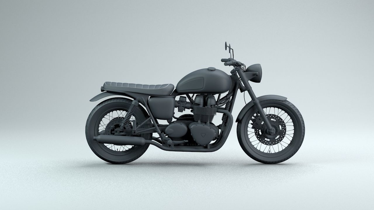 triumph t100 3D model_6